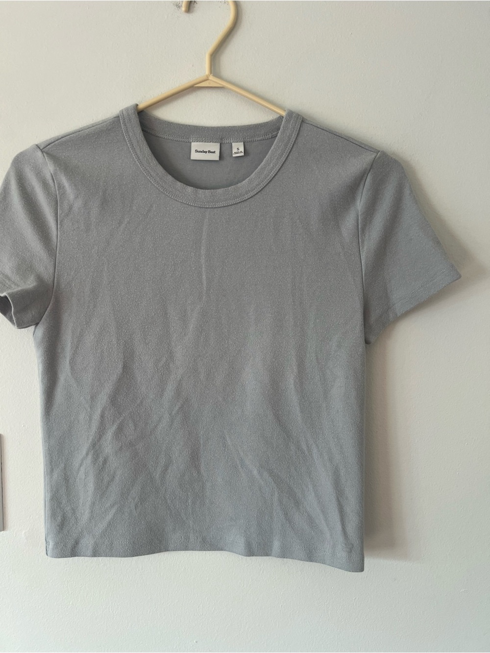 Sunday Best Short Sleeve Crewneck Tee - Light Gray